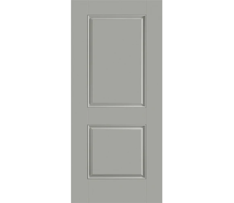 Paducah Two Panel Square Fiberglass Entry Door